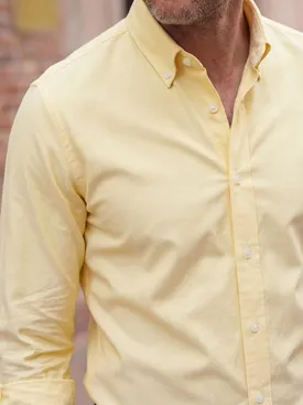 Camicia Oxford tinta unita Giallo