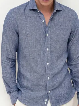 Camicia in lino spesso e resistente